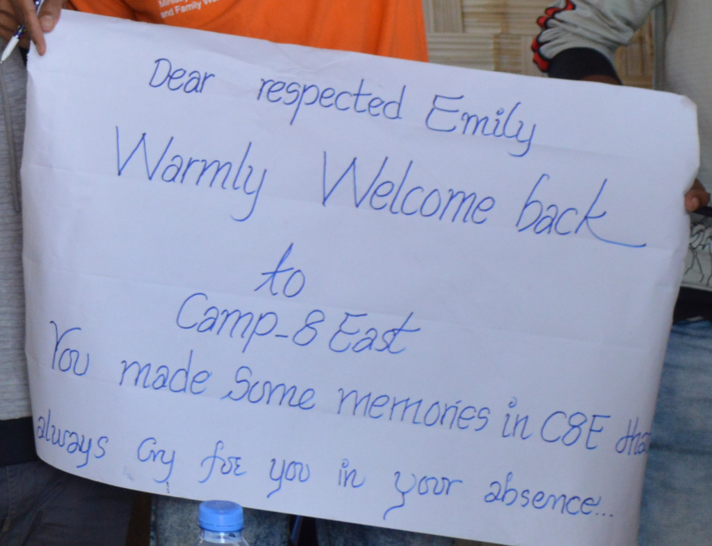 Writers Camp 8E Message for Emily